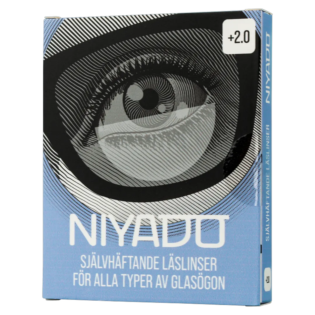 Niyado Silicone Stick On Linser Med Styrke +4.5 - Fiskebriller