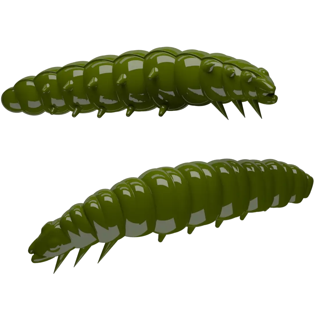 Libra Lures Larva 35 Cheese Olive - Put & Take