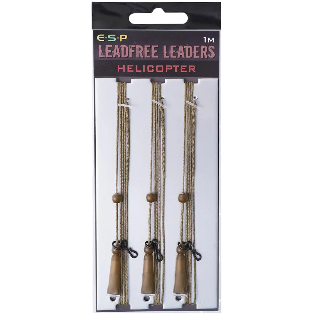 ESP Leadfree Helicopter Leaders Camo Brown - Line/forfangsline