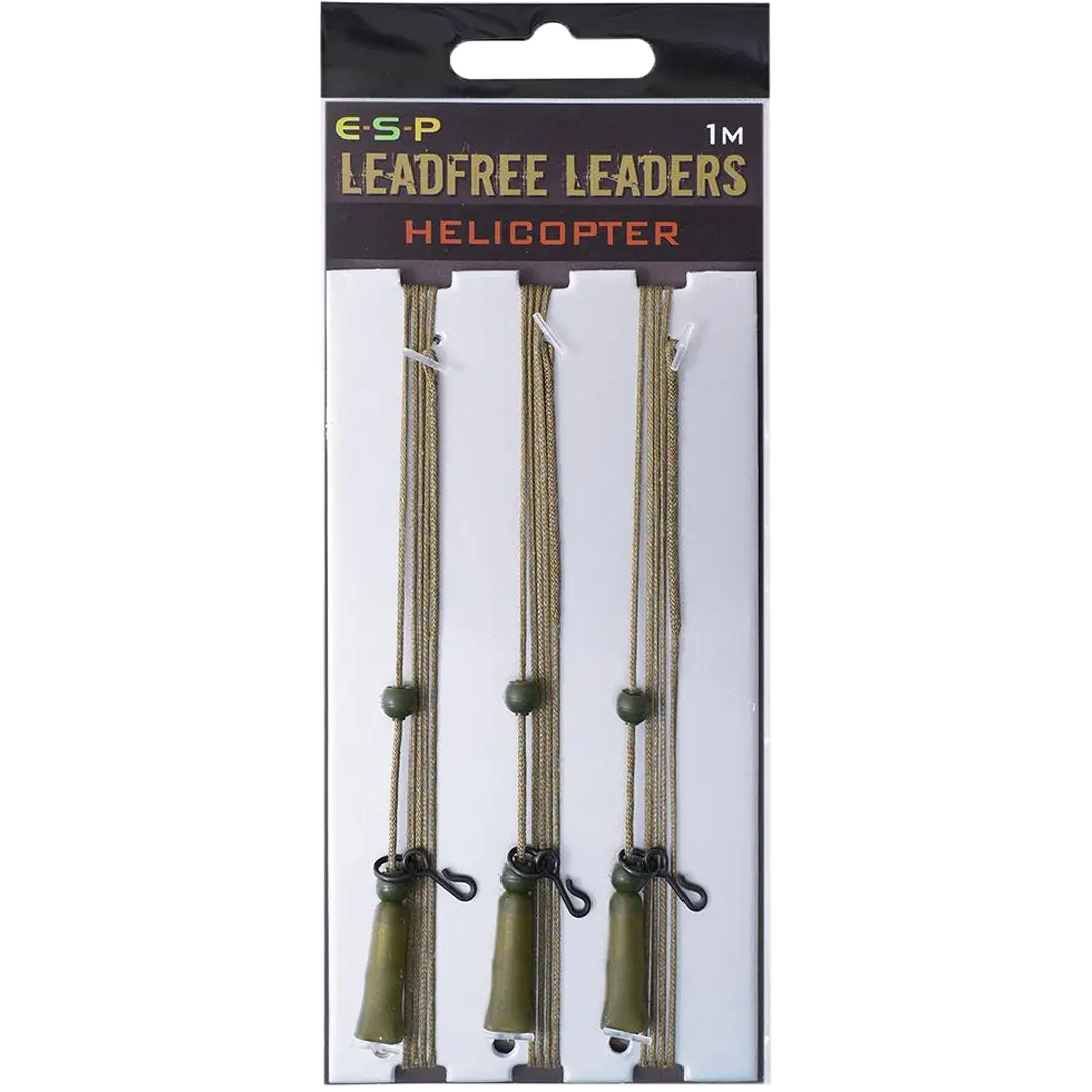 ESP Leadfree Helicopter Leaders Weedy Green - Line/forfangsline