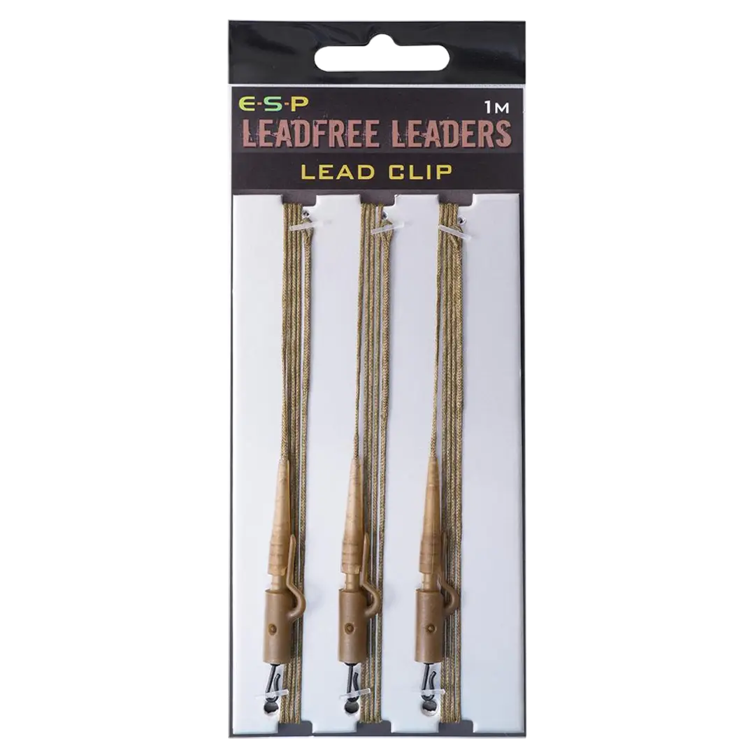 ESP Leadfree Leadclip Leaders Camo Brown - Line/forfangsline