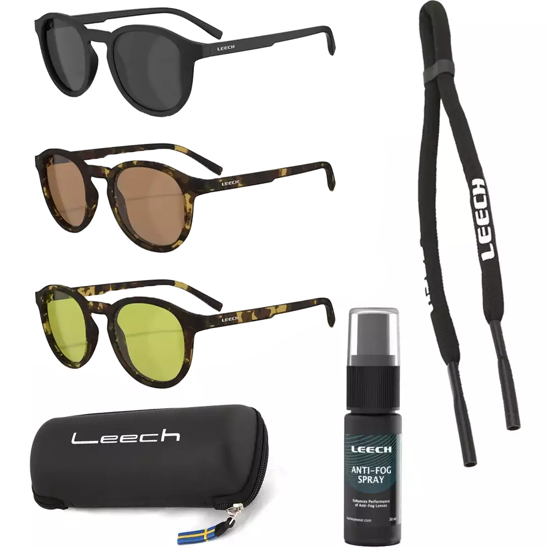 Leech ATW3 Polaroid Solbrille Pakke - Fiskebriller