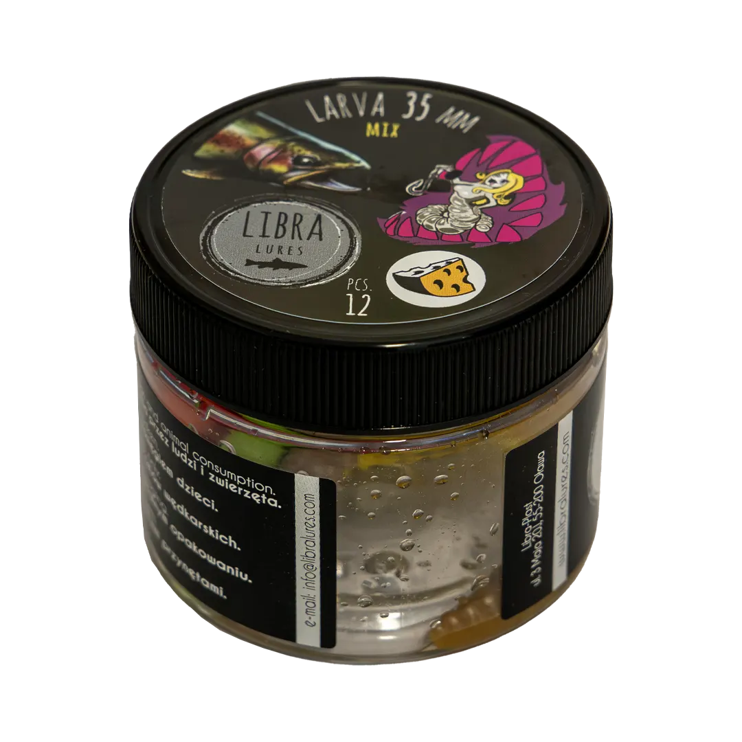 Libra Lures Mix Dåser Larva 35mm Cheese - Put & Take
