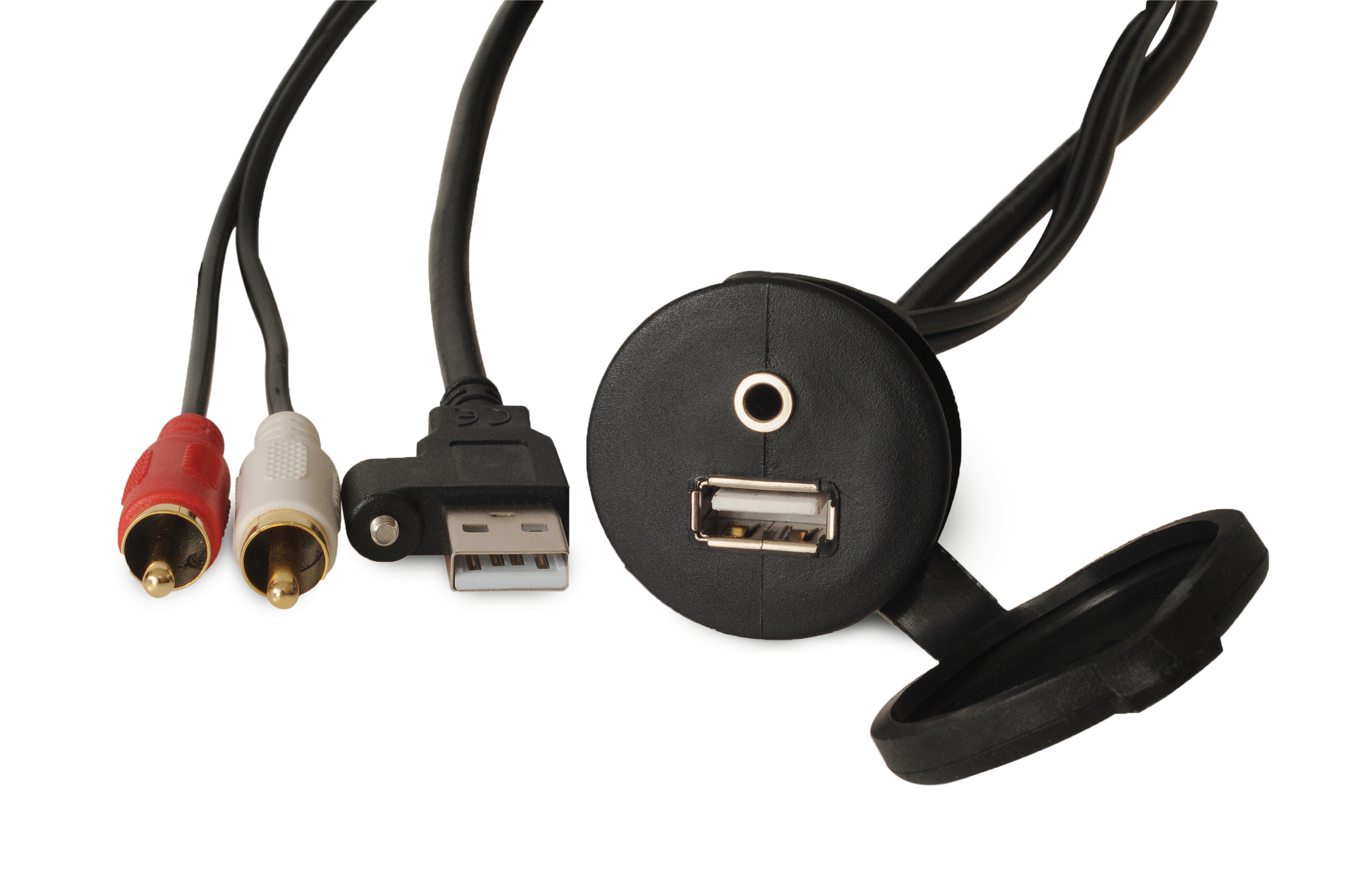 Fusion panelmonteret USB/3,5 mm AUX-stik - Tilbehør
