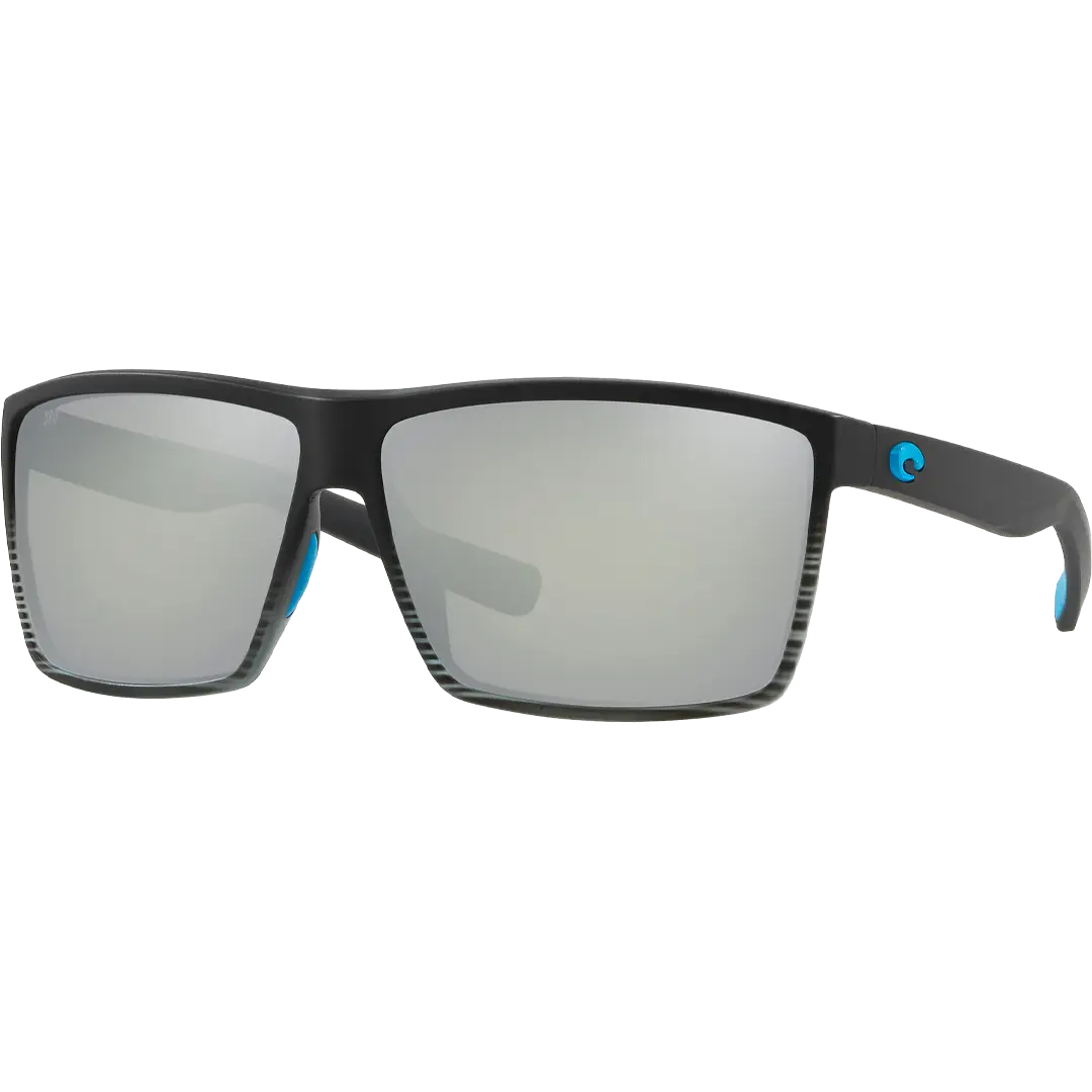 Costa Del Mar Rincon Polaroid Solbriller Matte Smoke Crystal Fade Glas Gray Silver Mirror - Fiskebriller
