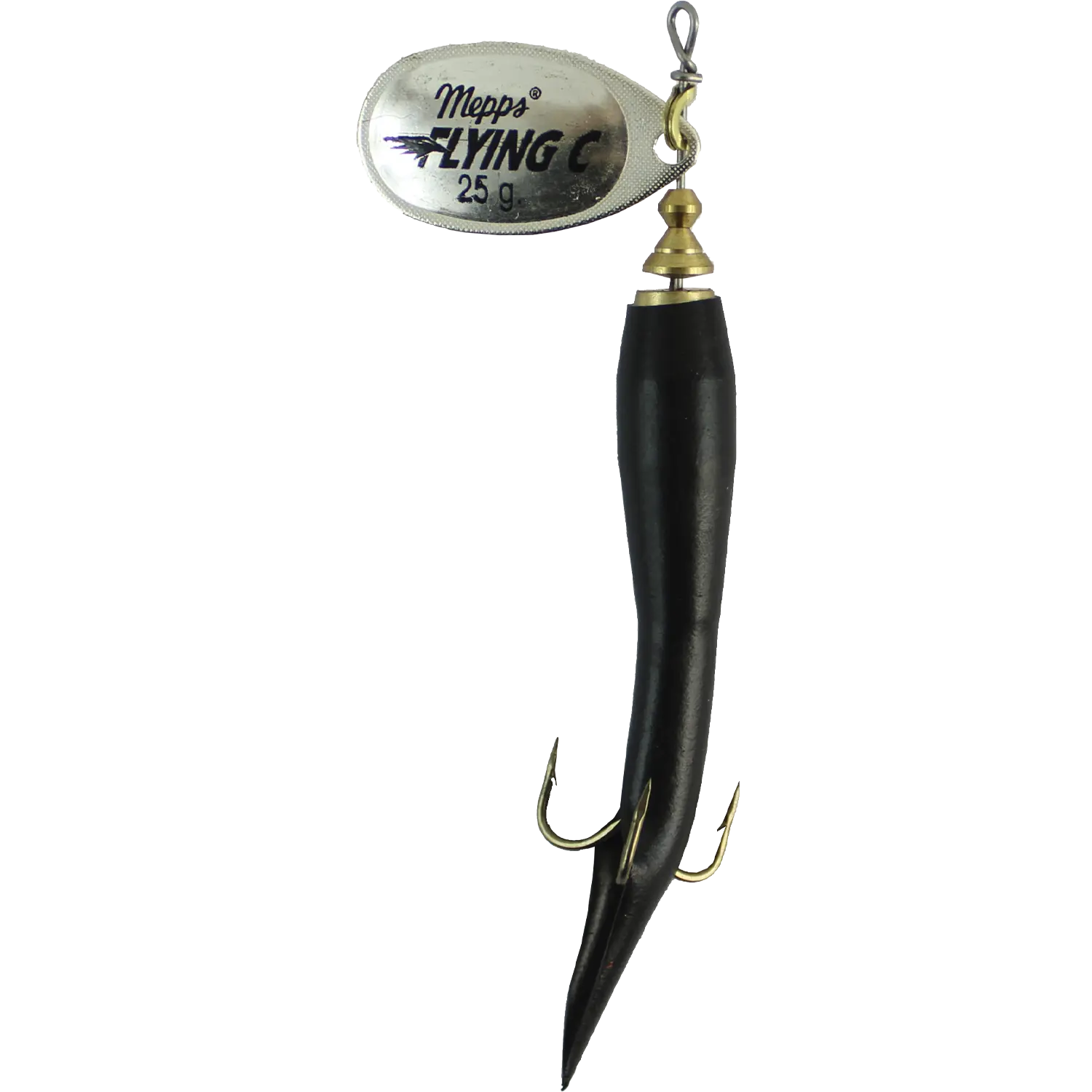 Mepps Aglia Flying C Condomspinner 25 Gram Silver/Black - Spinner