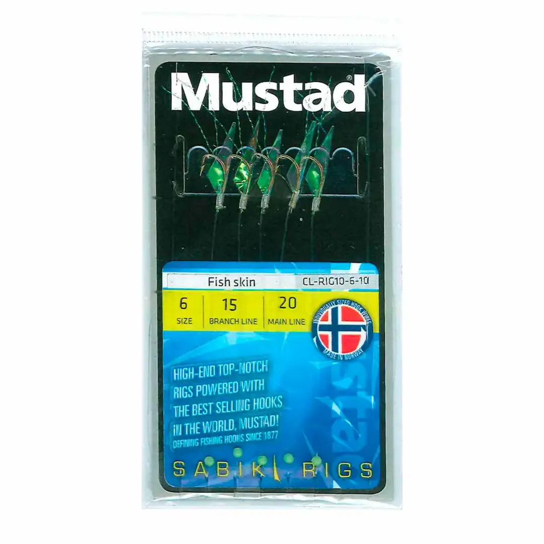 Mustad Sabiki Fish Skin St. 6 - Silde/Makrelforfang
