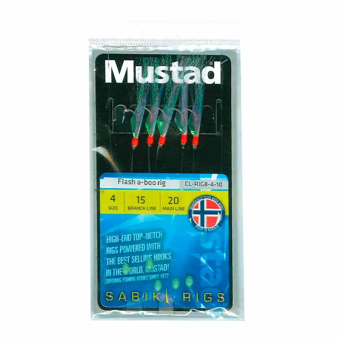 Mustad Sabiki Flas A-Boo Rig st. 2 - Silde/Makrelforfang