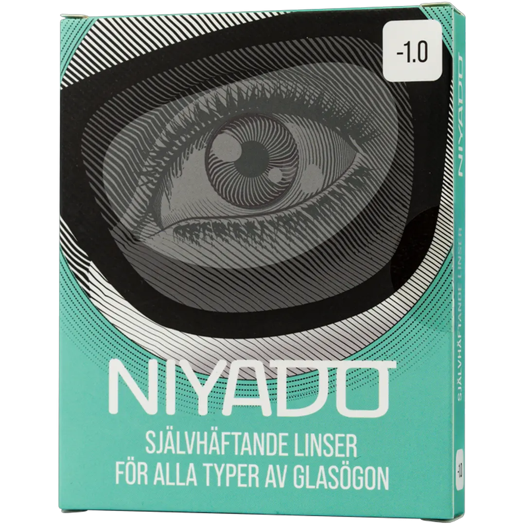 Niyado Silicone Stick On Linser Med Styrke -3.0 - Fiskebriller