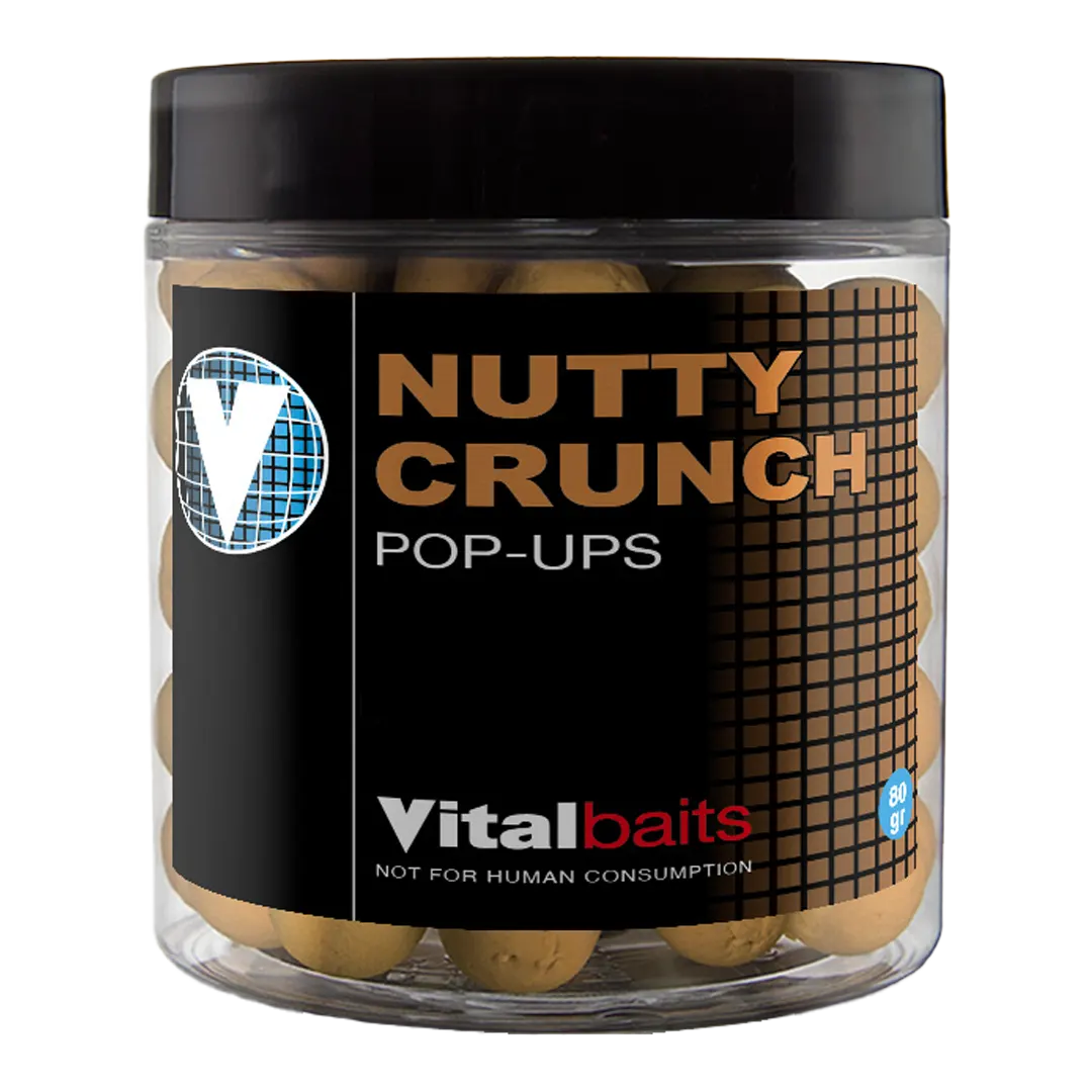 Vital Baits Pop-ups Nutty Crunch 14mm - Pop-up Boilies