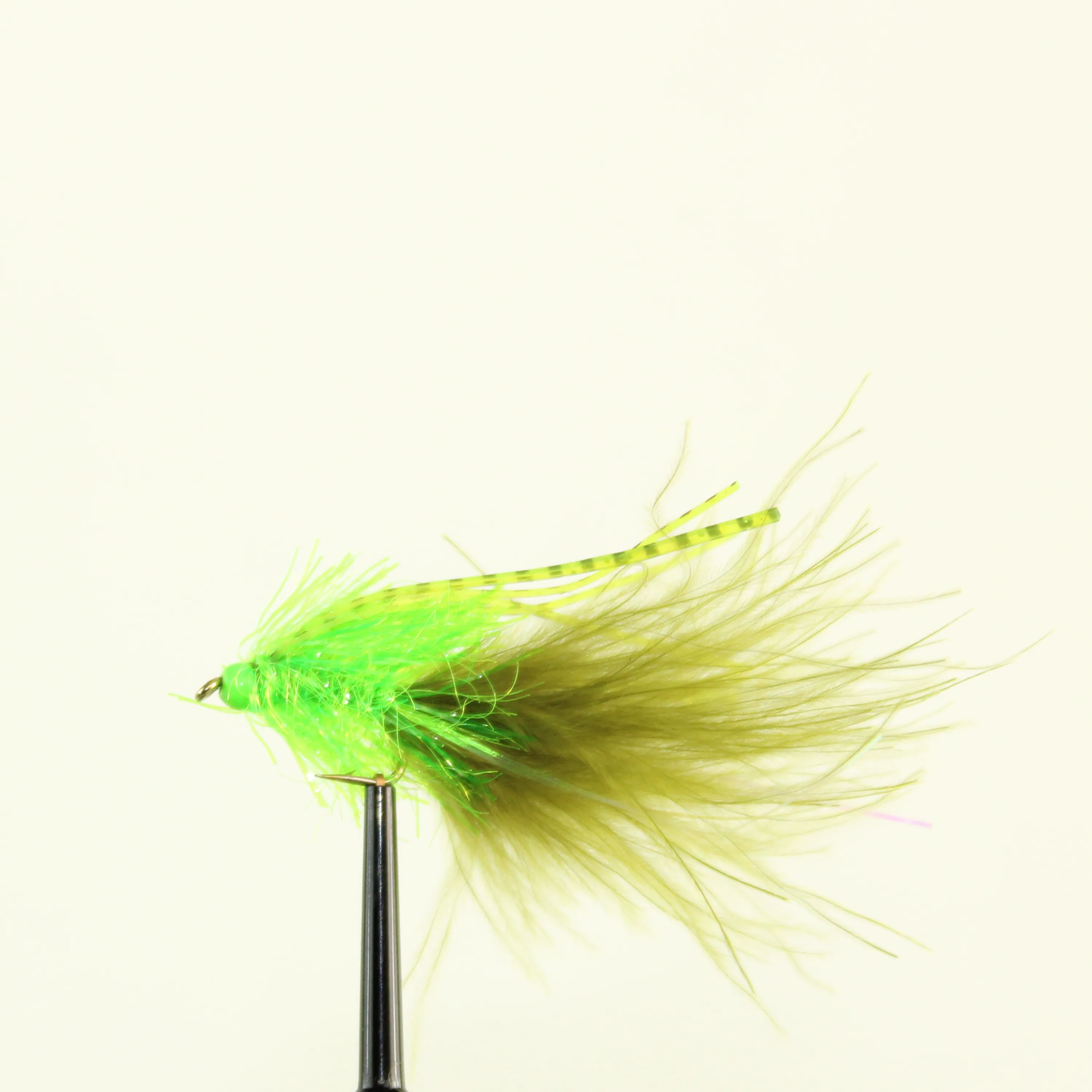 Effekt Flies Olive & Chartruese Hot Legs - Put And Take fluer