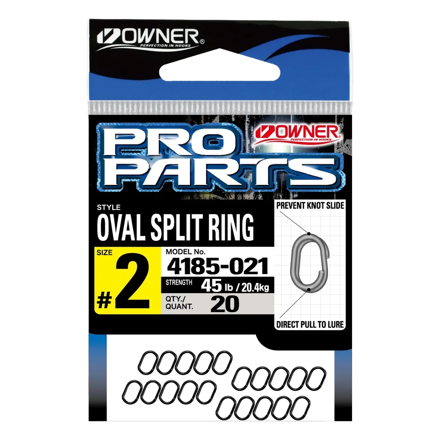 Owner Oval Split Ring BC #1 - Blinklåse, Svivler, Springringe