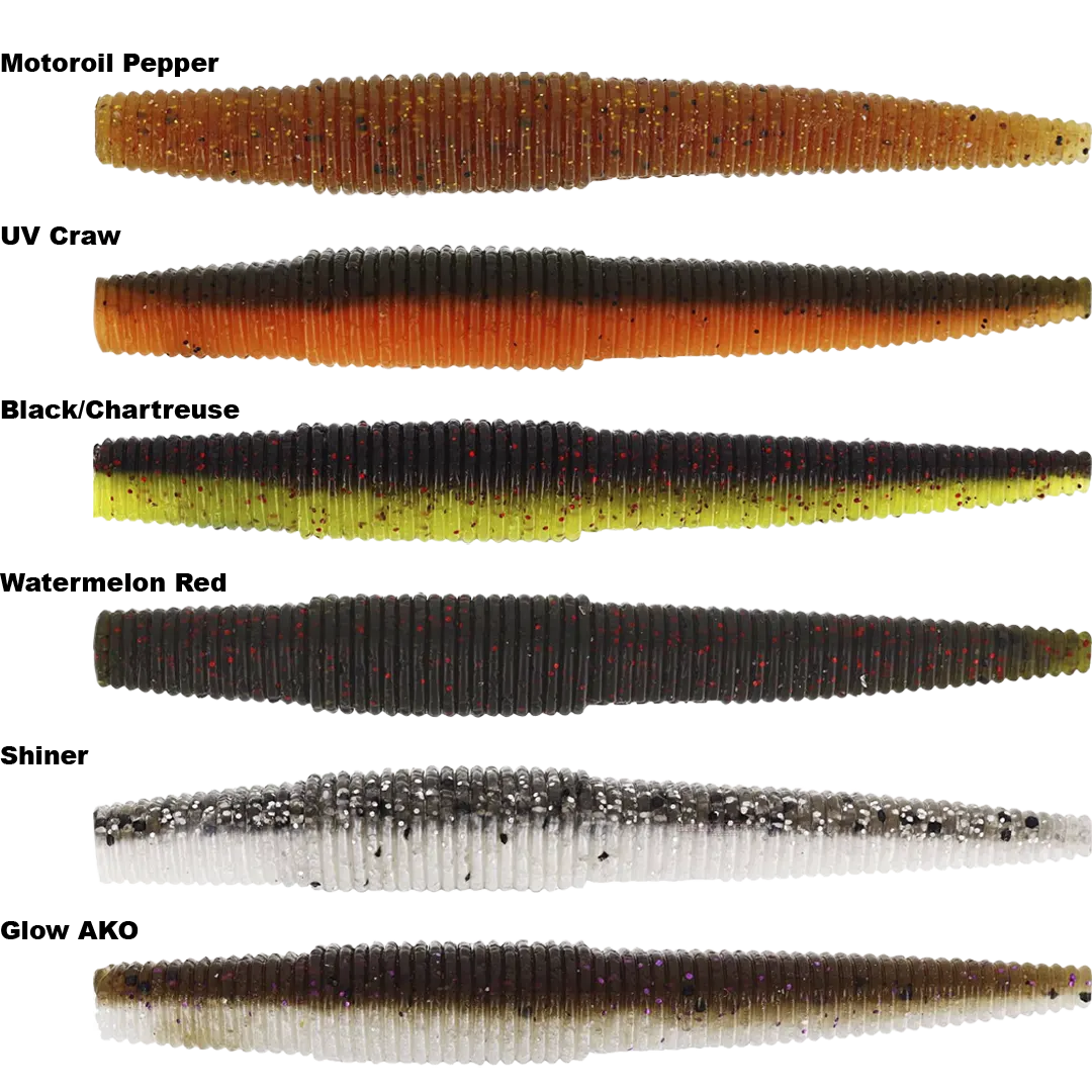 Westin Ned Worm 9cm 5g 6 stk. Shiner - Aborre