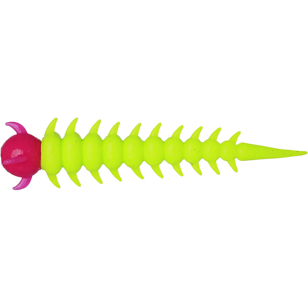 Westin Greedy Worm Banana Chartreuse/Pink - Put & Take