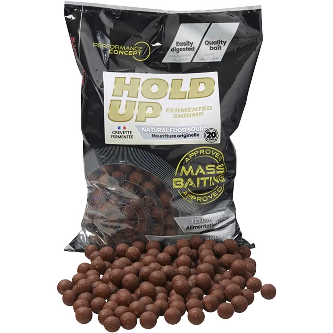 Starbaits Performance Concept Mass Baiting Boilies 14mm Hold Up Fermented Shrimp - Boilie