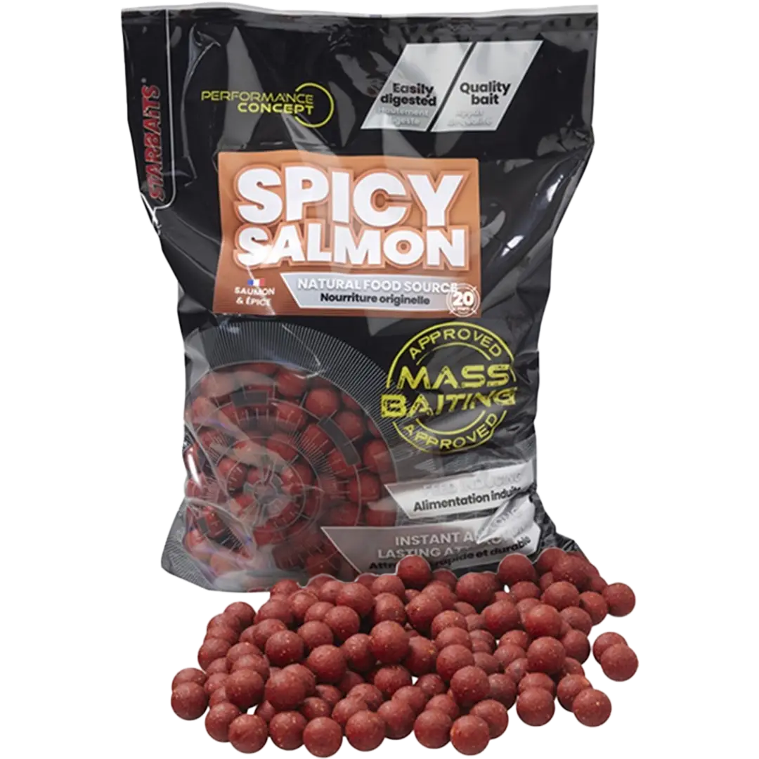 Starbaits Performance Concept Mass Baiting Boilies 14mm Spicy Salmon - Boilie