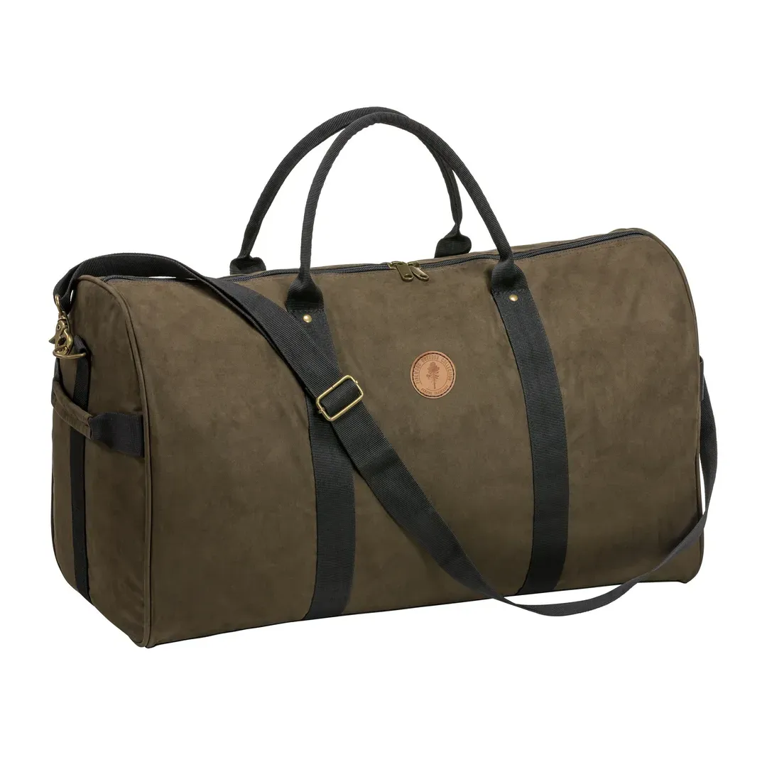 Pinewood Prestwick Exclusive Weekend Bag Suede Brown/Black - Skulder Og Sling Tasker