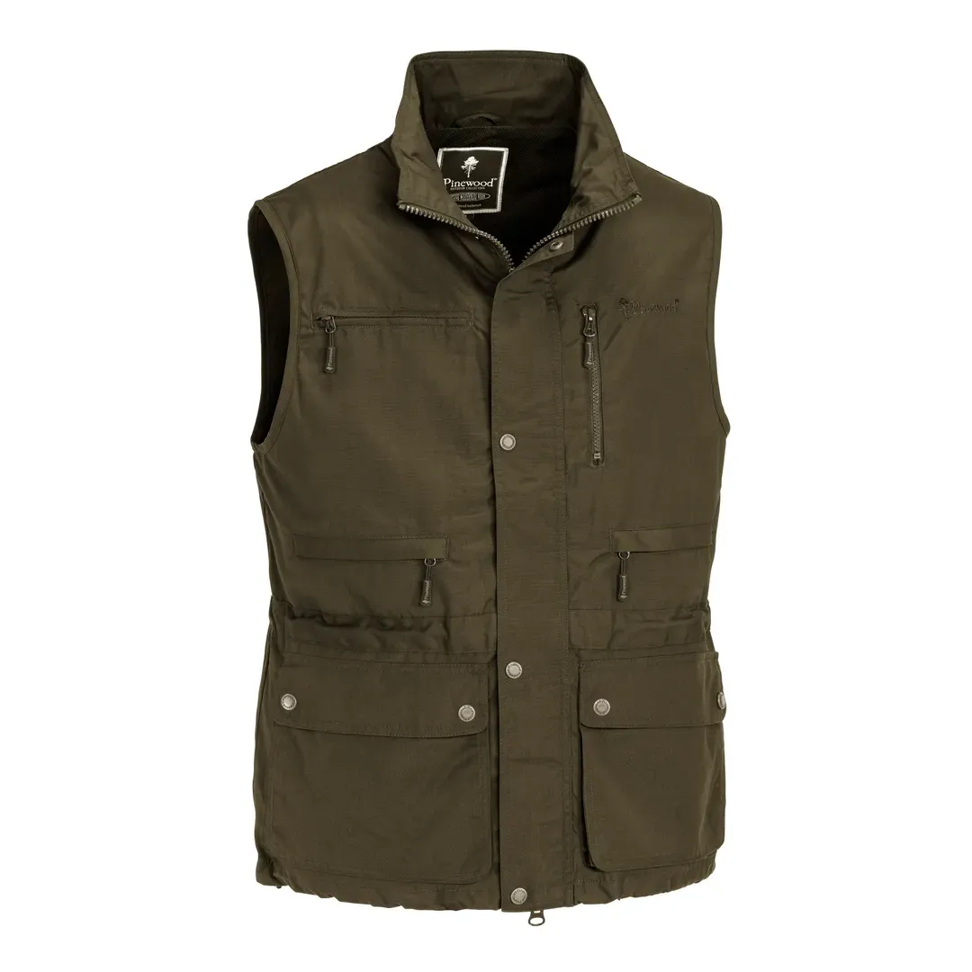 Pinewood Tiveden Vest Men's Oliven L - Veste
