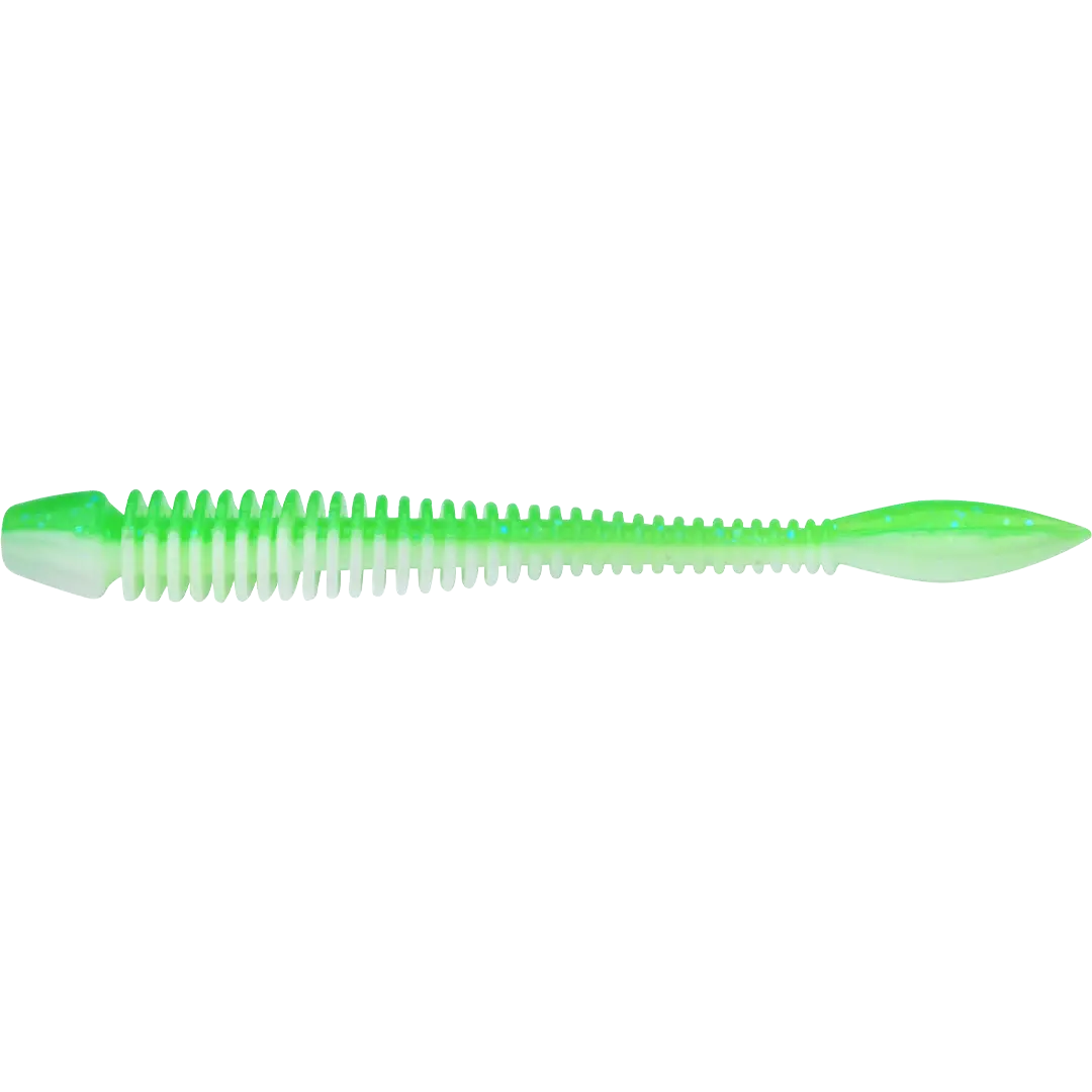 Berkley Powerbait Power Flail 9cm Spring Green/White - Gummiagn