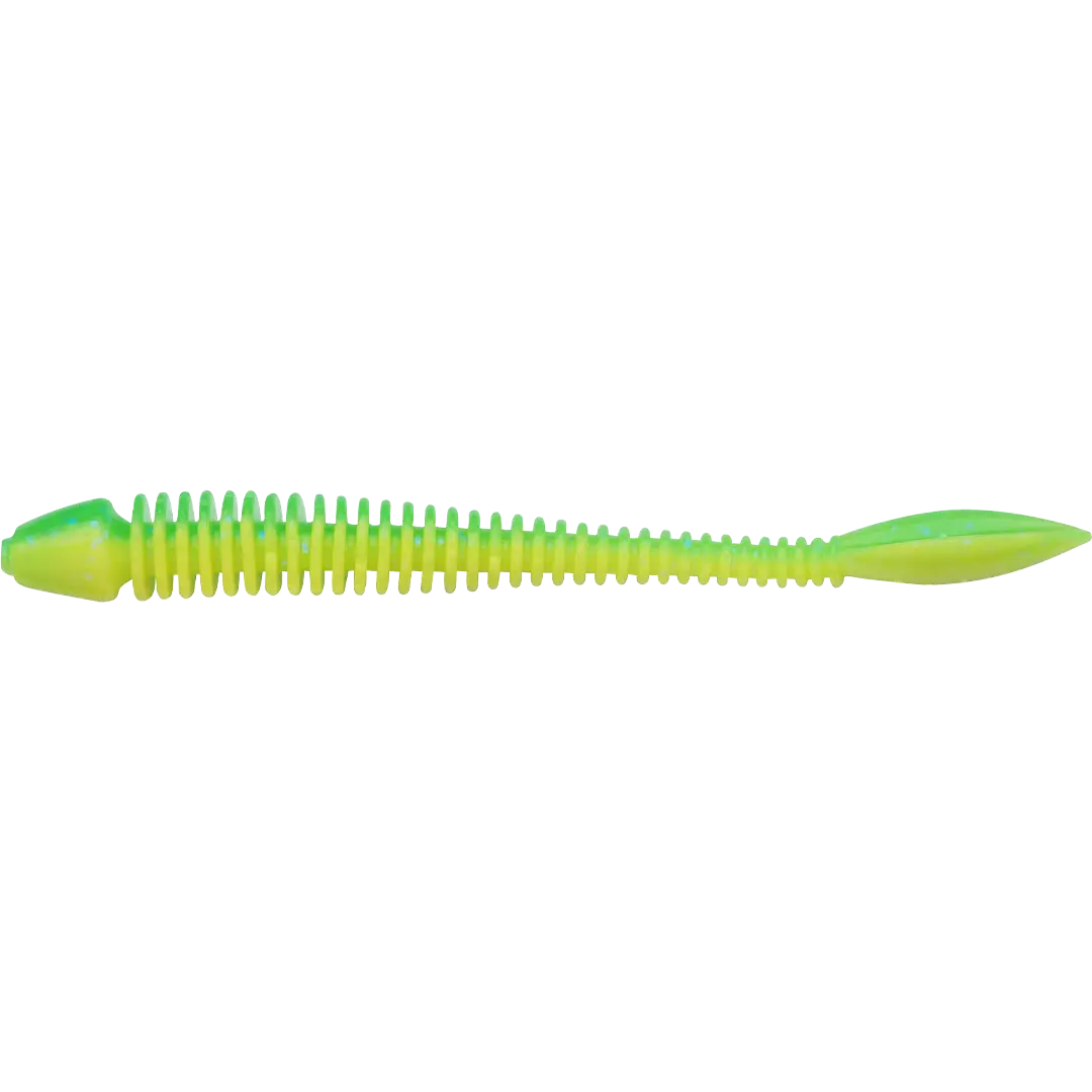 Berkley Powerbait Power Flail 9cm Spring Green/Sunshine Yellow - Gummiagn
