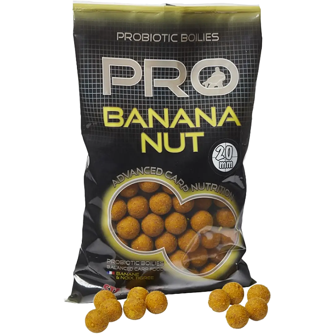 Starbait Pro-Biotic Boilies Banana Nut 20mm - Boilie