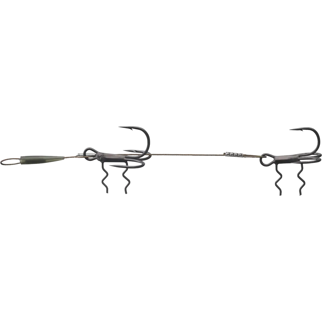 Daiwa Prorex Double Stinger 7,5cm - Wire-floucarbon forfang & Stingers