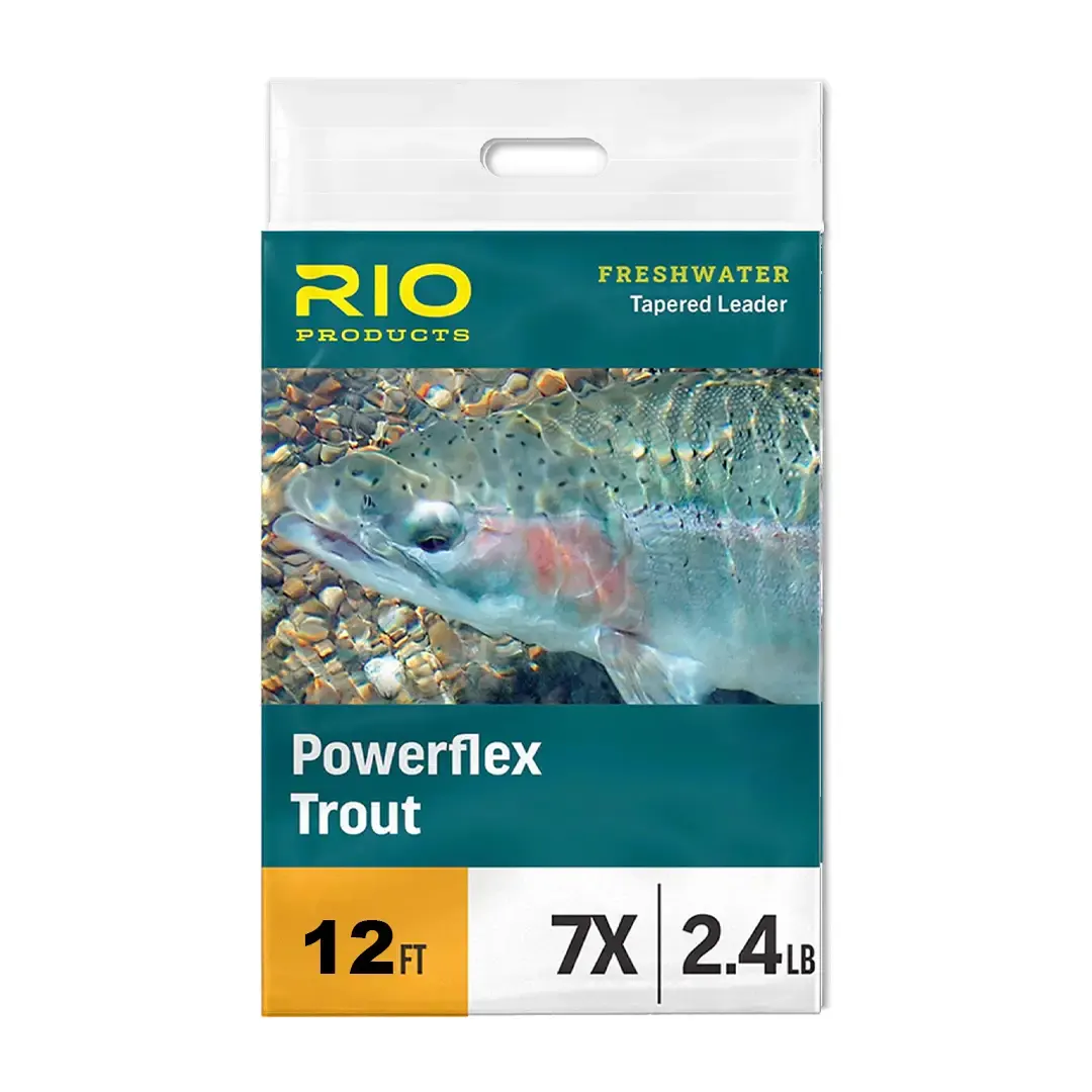 RIO Powerflex Trout Leader 12ft 3X 0,203mm - forfang og forfangsruller