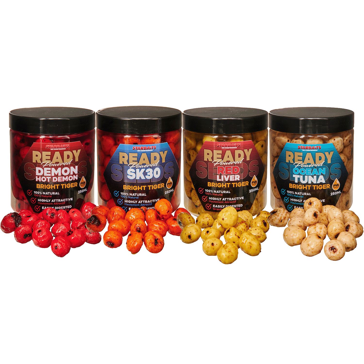 Starbaits Ready Seeds Bright Tiger Hot Demon - Partikler