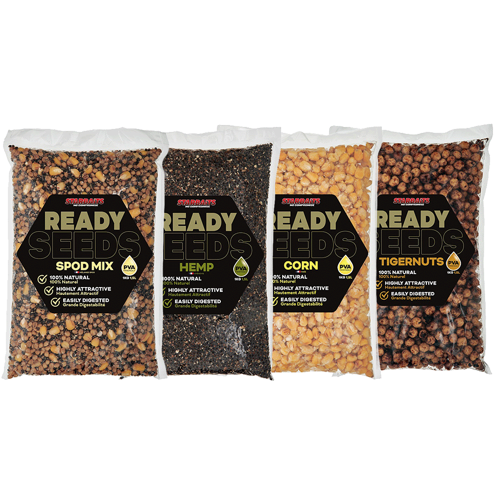Starbaits Ready Seeds Hemp 3kg - Partikler