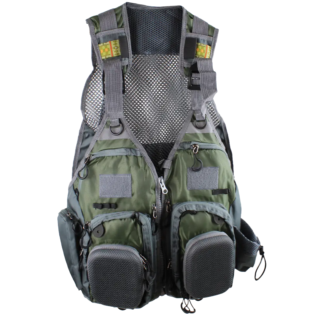 SFG Deluxe Fiskevest Grøn - Fiskeveste