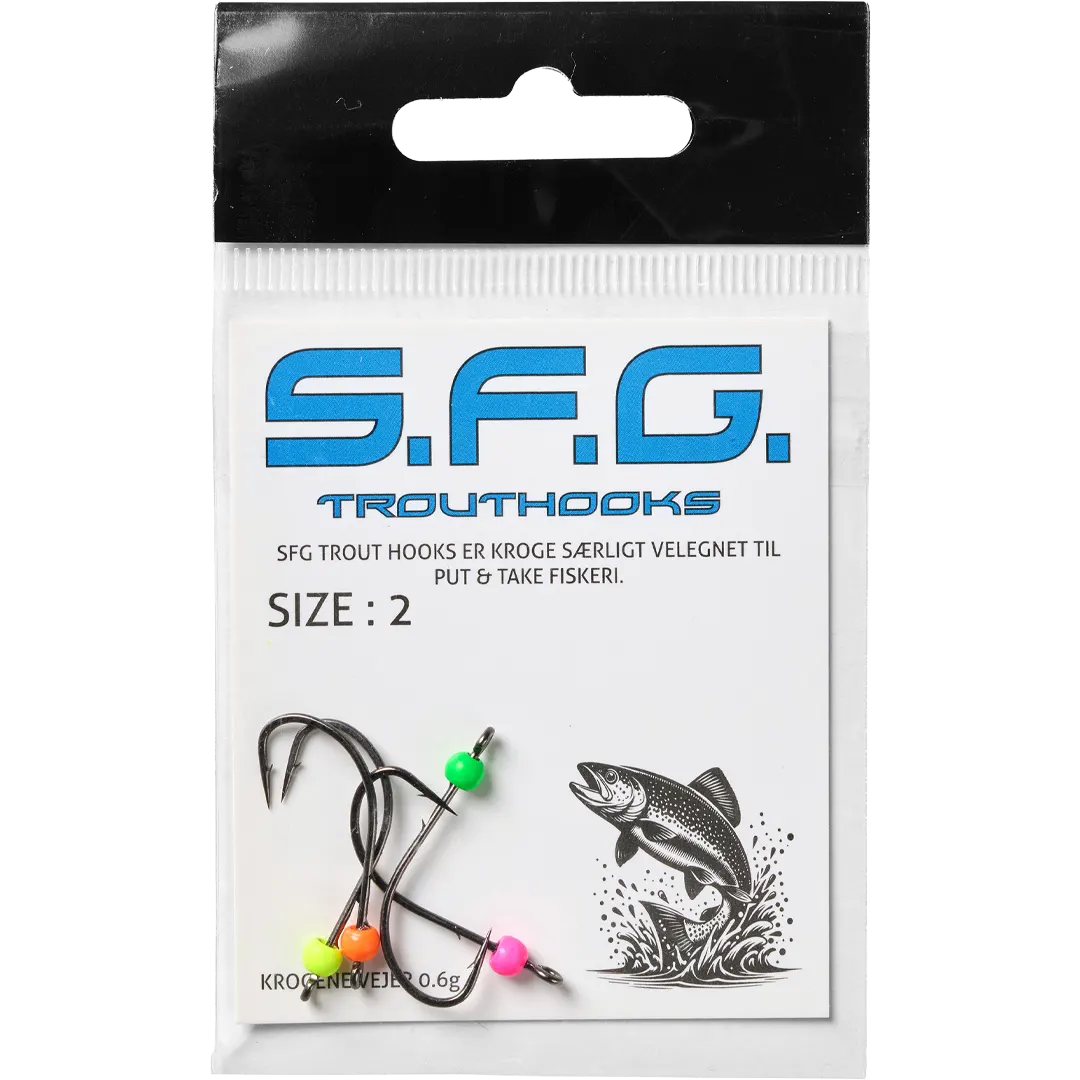 SFG Trout Hooks Tungsten st. 2 - Jighoveder