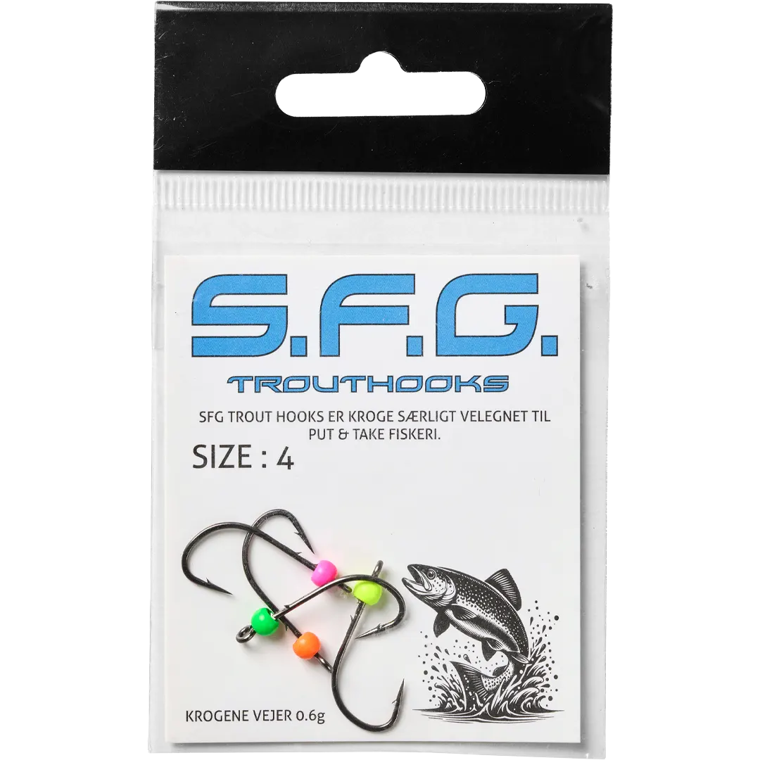 SFG Trout Hooks Tungsten st. 4 - Jighoveder
