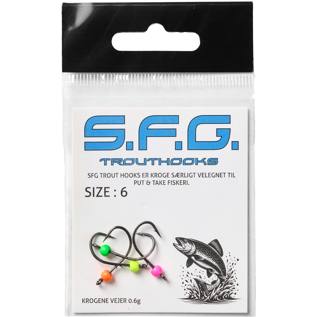 SFG Trout Hooks Tungsten st. 6 - Jighoveder