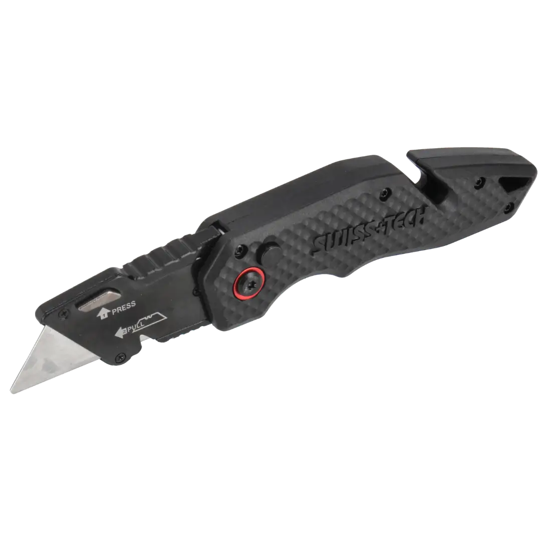 SwissTech Foldekniv inkl. 5 Trapezblade - Foldeknive