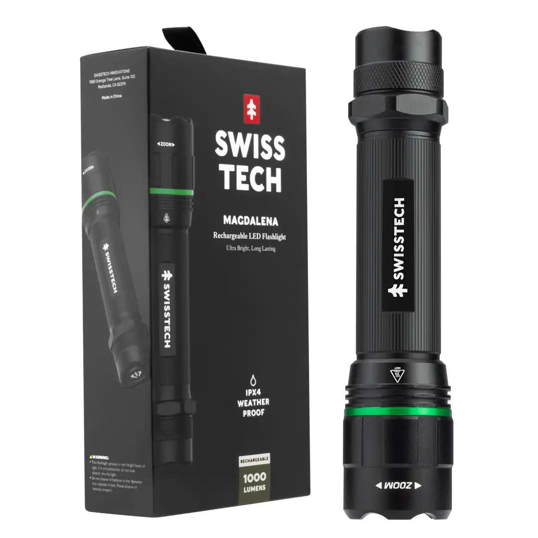 SwissTech Magdalena 1000lm Genopladelig Lommelygte - Lommelygter