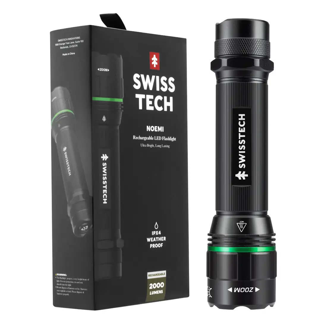 SwissTech Noemi 2000lm Genopladelig Lommelygte - Lommelygter
