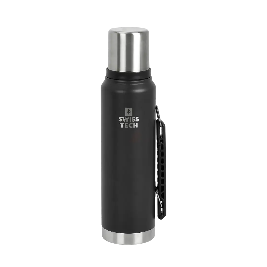 SwissTech Termokande 1182 ml Sort - Termokander & -krus