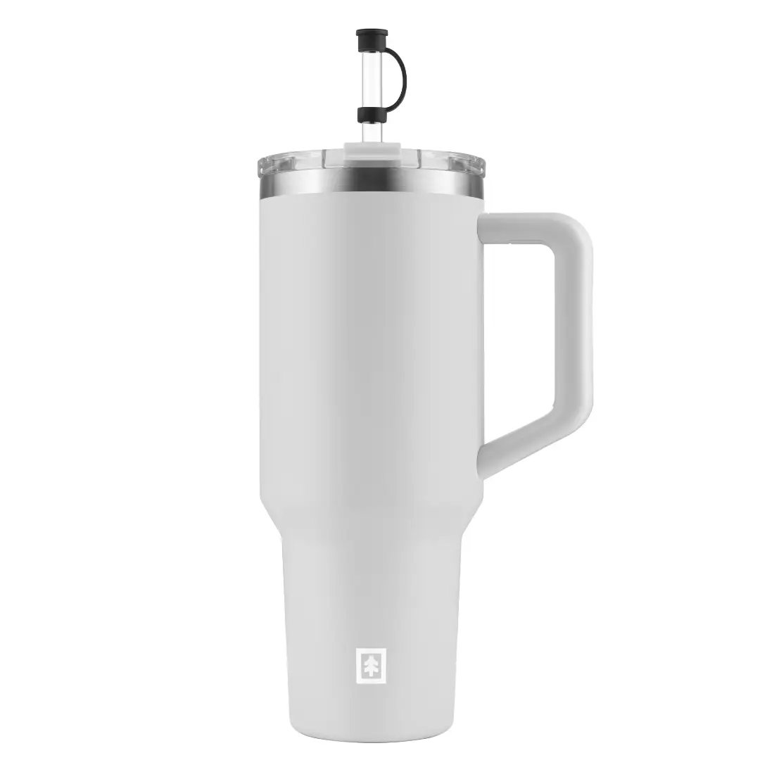SwissTech Zelda 40 Oz Mug med Sugerør Hvid - Drikkeflasker & Vandopbevaring