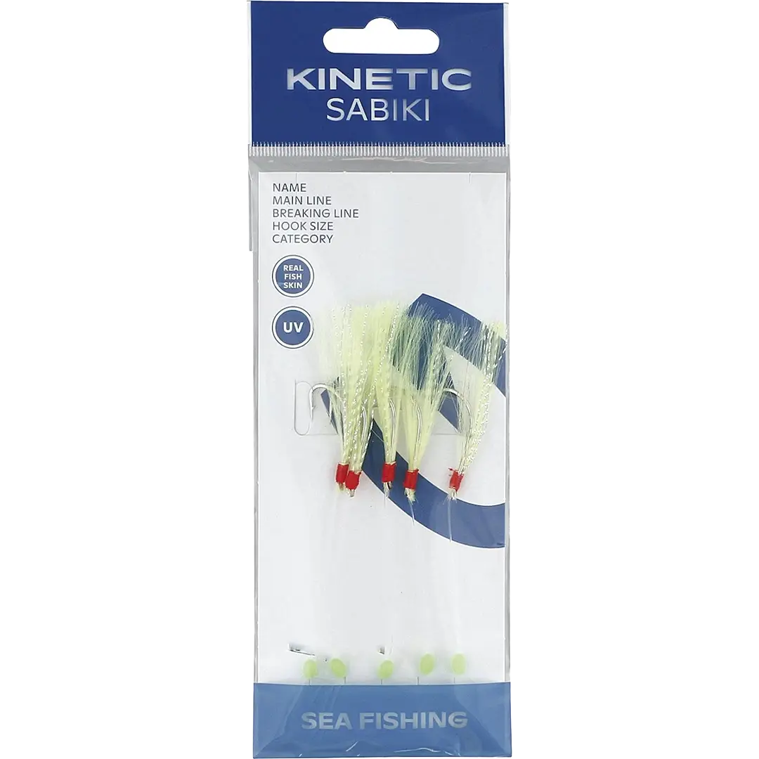 Kinetic Sabiki Nordic Mackerel Chartreuse/Crystal Flash - Torskeforfang