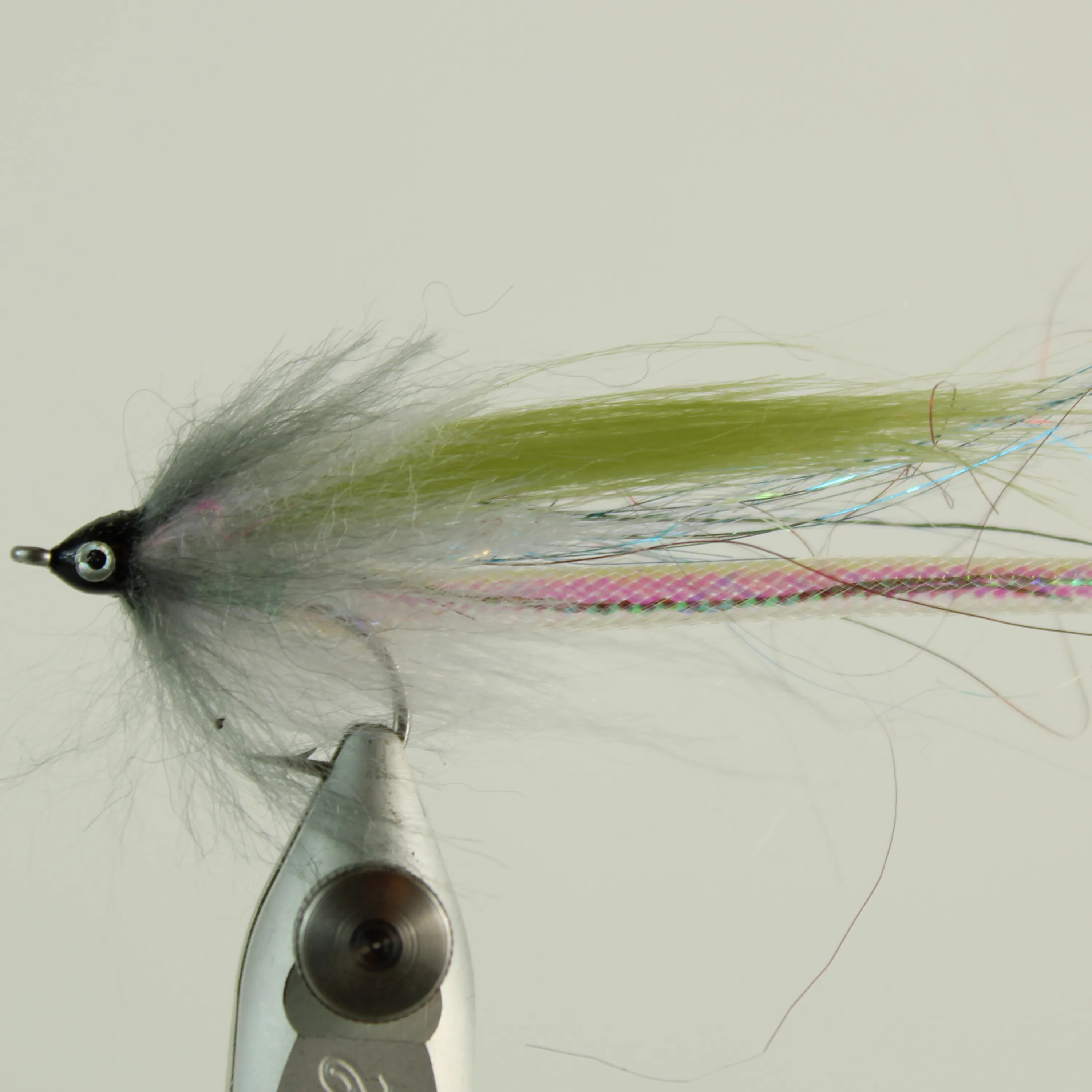 Effekt Flies Sandeel Mylar Grey/White - Kystfluer