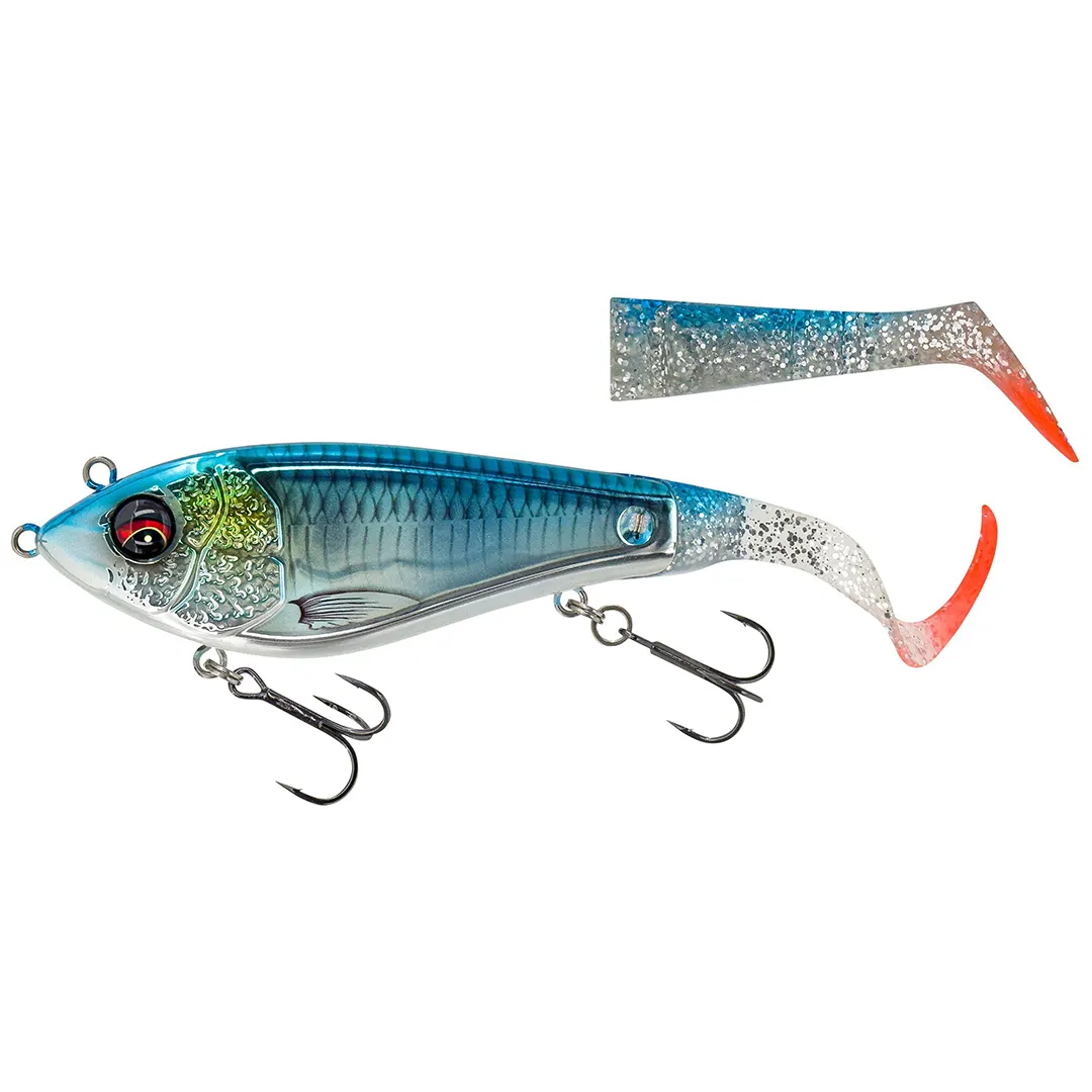 Savage Gear Deviator Tail 87 Gram Blue Chrome - Hybrid agn