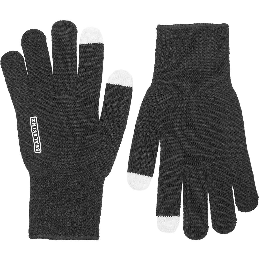Sealskinz Hanworth Merino Handske Sort - Handsker