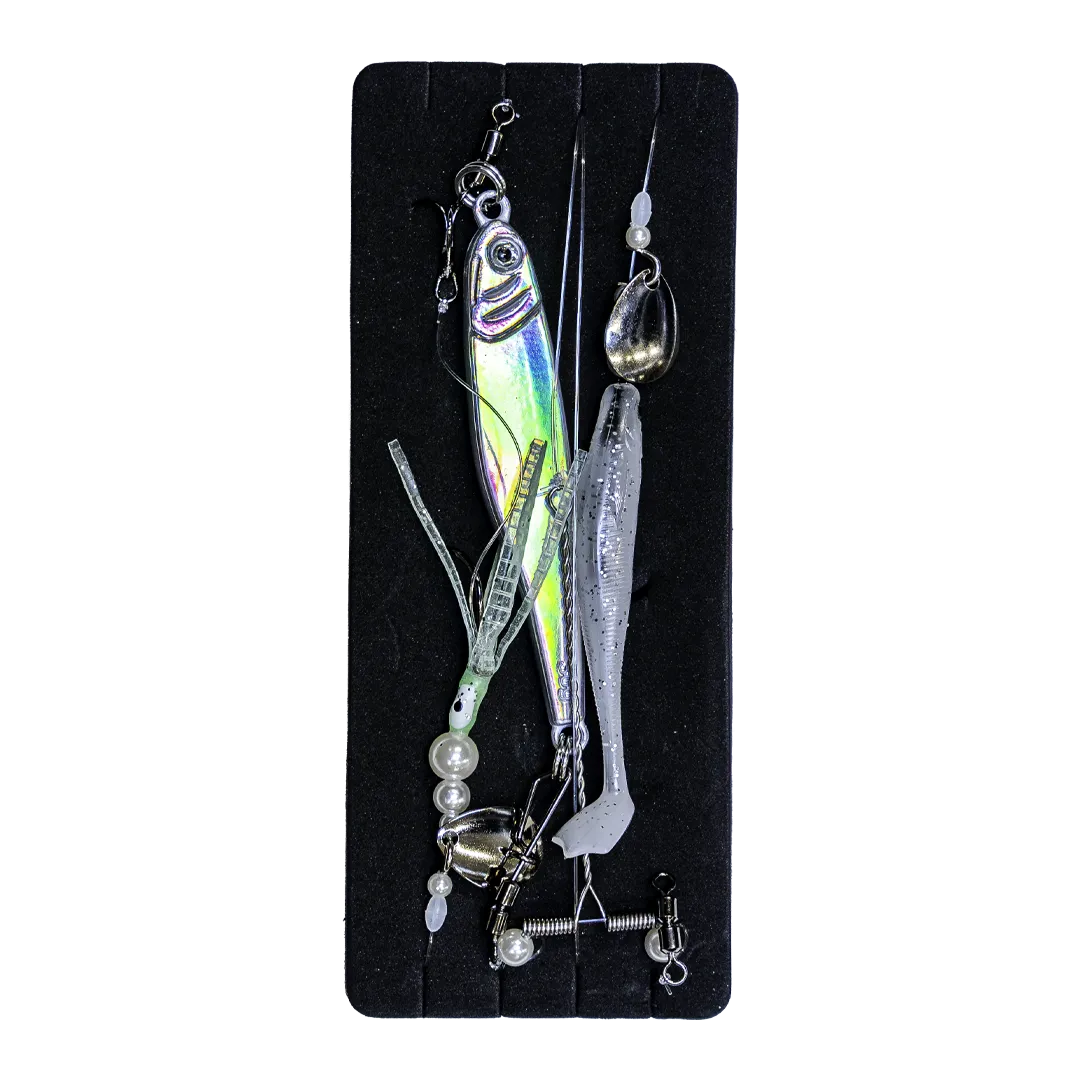 Effekt Tackle - Senja Furbo Pighvar Forfang 30 Gram V2 Med Gummi Ophænger - Fladfiskeforfang