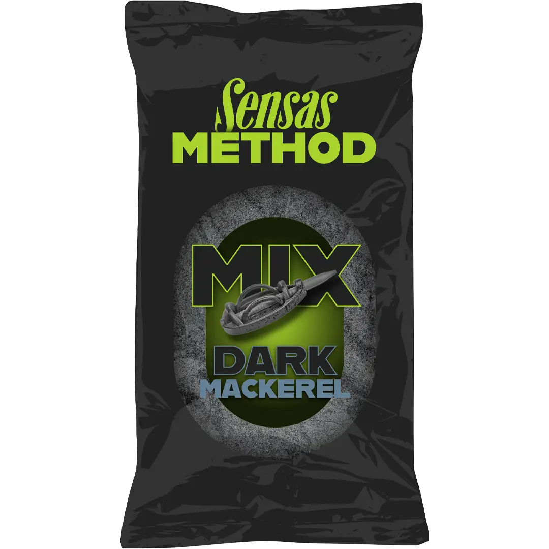 Sensas Method Mix 1kg Dark Mackerel - Bait