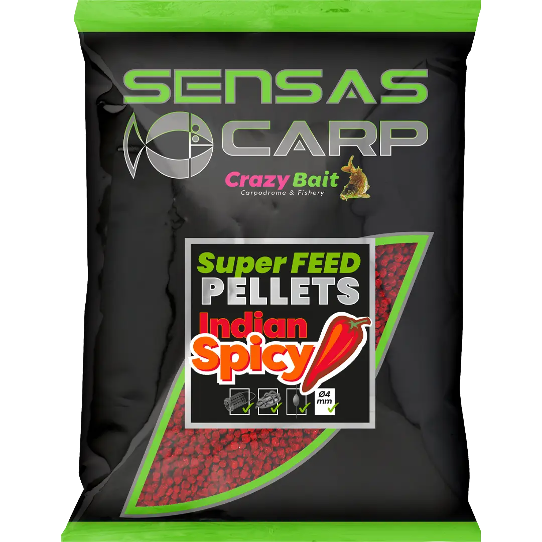 Sensas Super Feed Pellets 650g 2mm Spicy Indian - Pellet
