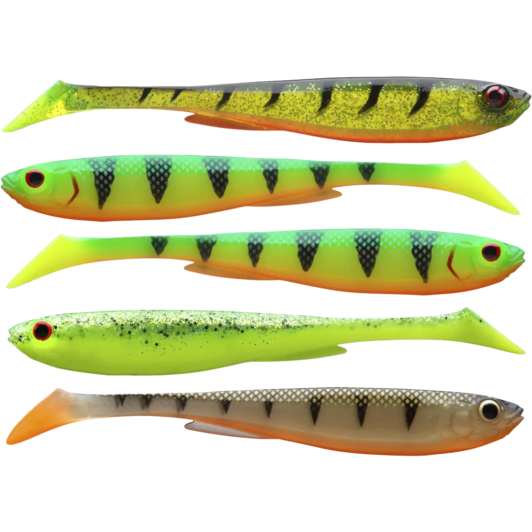 Daiwa Prorex Slim Shady Pakke 7,5cm Flash Color - Aborre