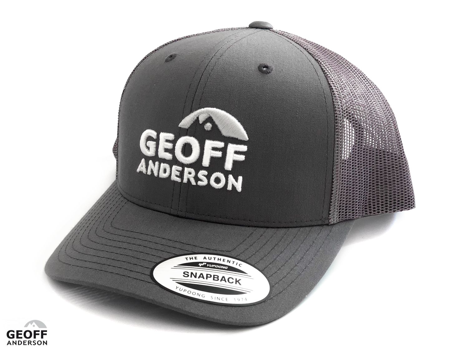 Geoff Anderson Snapback Grey - Caps