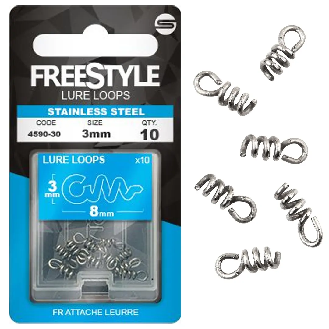 Spro Freestyle Lure Loop Stainless Steel 3mm - Svivler, låse, springringe mm.