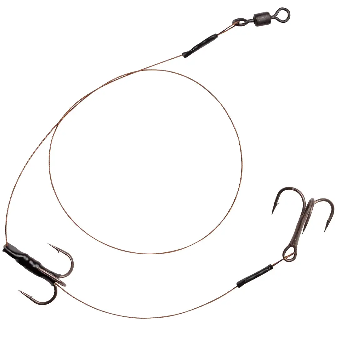 Spro Heavy Duty Baitfish Rig 7x7 2X Treble St. 6 - Wire-floucarbon forfang & Stingers