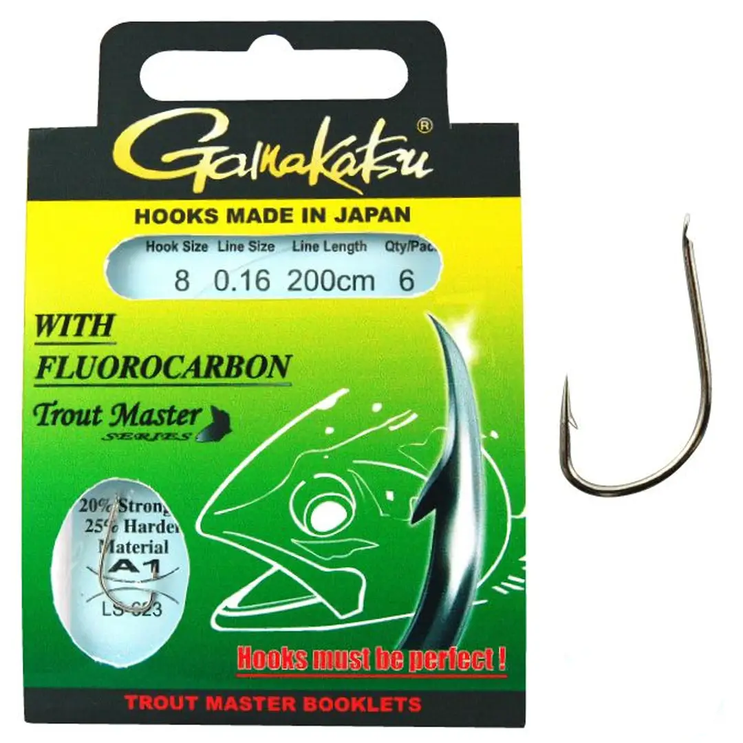 Gamakatsu Trout Master Fluorocarbon Forfang st. 10 - Kroge mv.